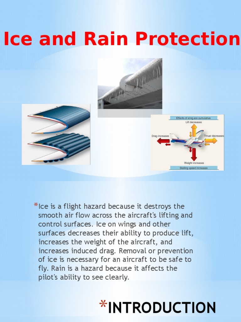 Ice and Rain Protection in Aviation | PDF | Frost | Ice