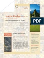 Boletin Informativo - Machu Picchu