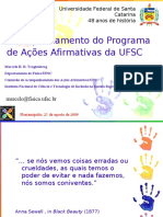 Acompanhamento Do Programa de Ações Afirmativas Da UFSC