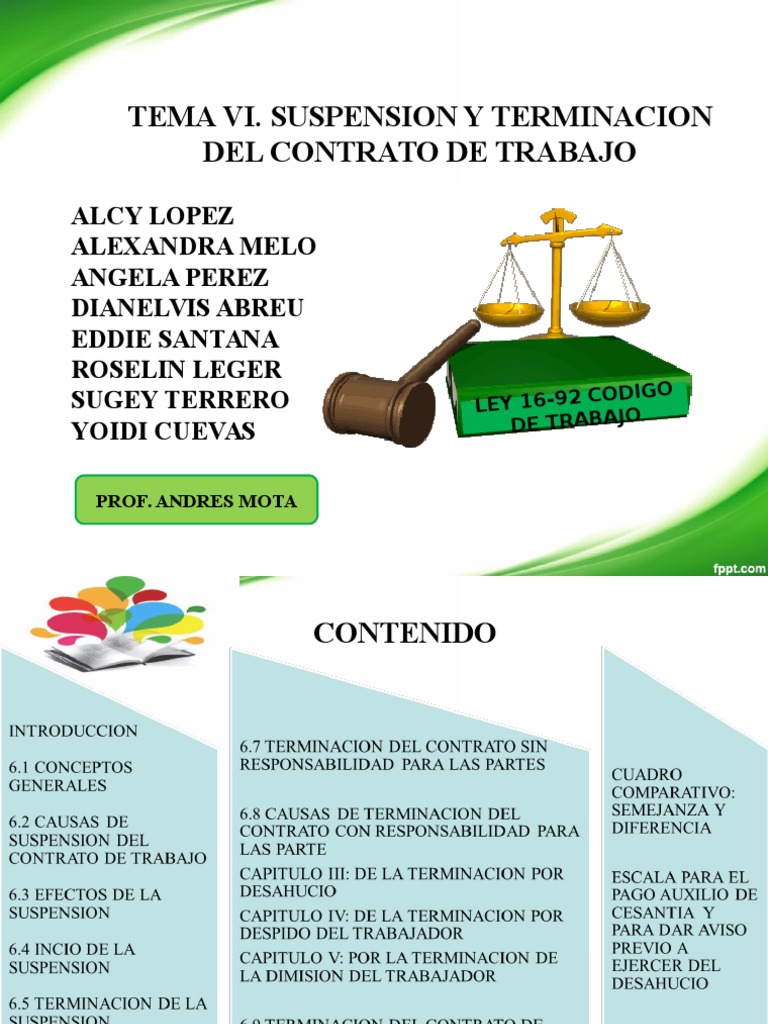 Suspension del Contrato de Trabajo Derecho laboral Salario