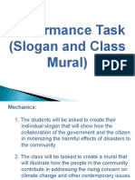 performance task  slogan and class mural 