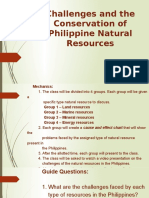 Challenges and The Conservation of Philippine Resources