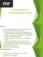 introduction to contemporary issues