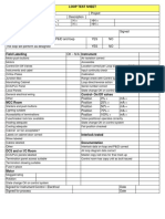 Loop Test Sheet PDF