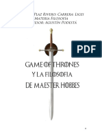 Filosofia y Game of Thrones Hobbes en Kingslanding