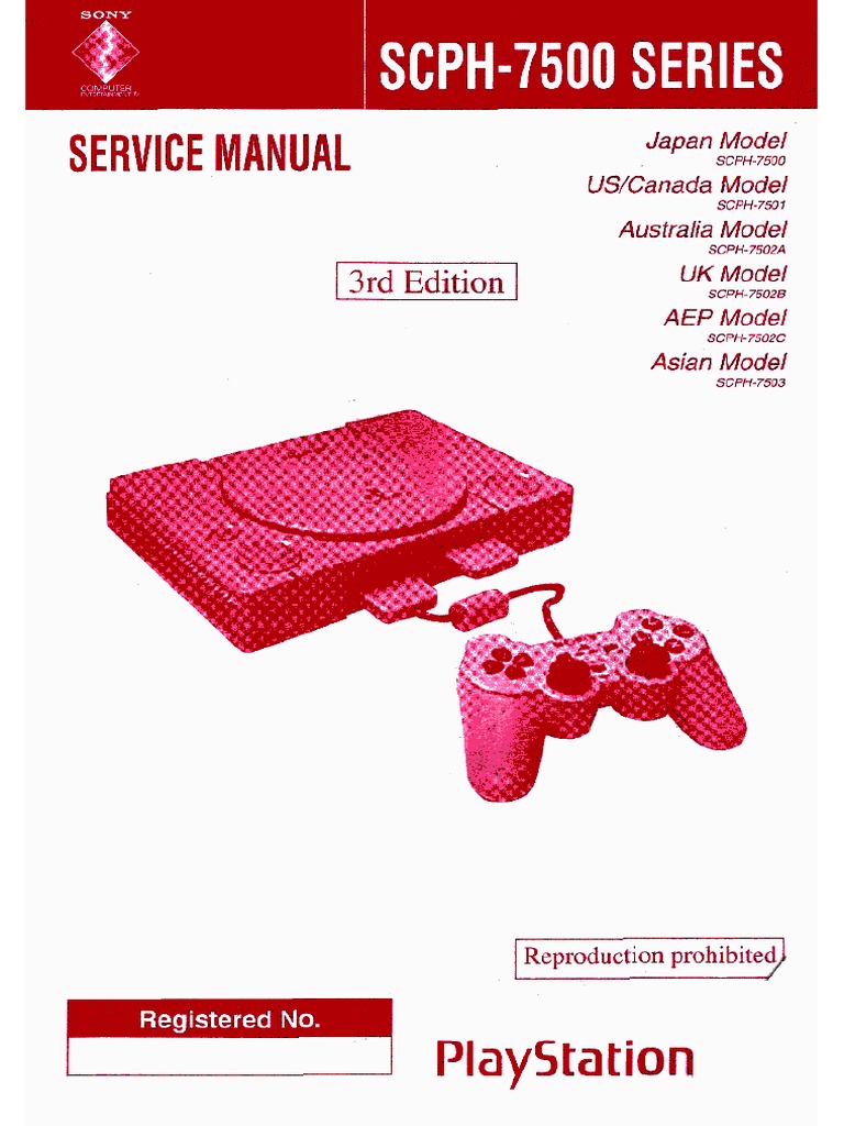 Sony Playstation SCPH-7500 Service Manual 1 | PDF