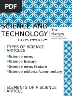 Science and Technology Writing LIKAAAA