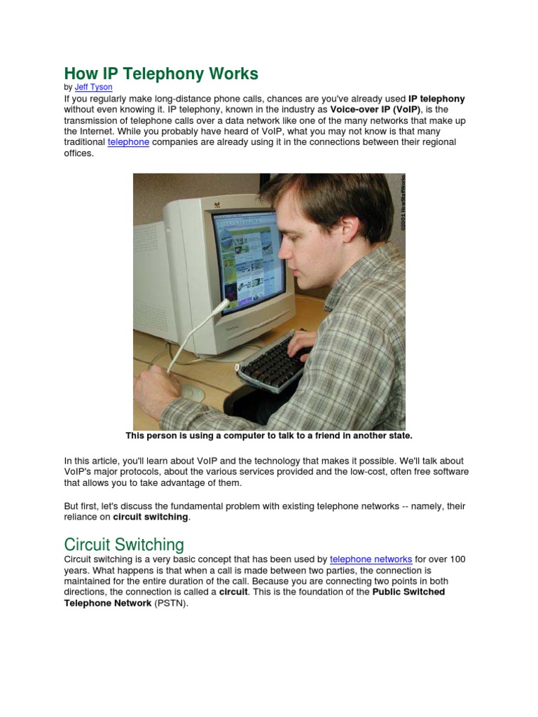 Understanding How IP Telephony Works | PDF