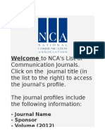 List of Communication Journals2