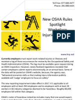 New OSHA Rules Spotlight Workplace Injuries, Illnesses