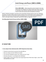 Cara Menyadap Android Orang LainPacar SMS BBM