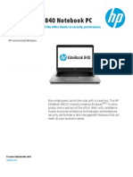AMS HP EliteBook 840 G1 Notebook PC Data Sheet