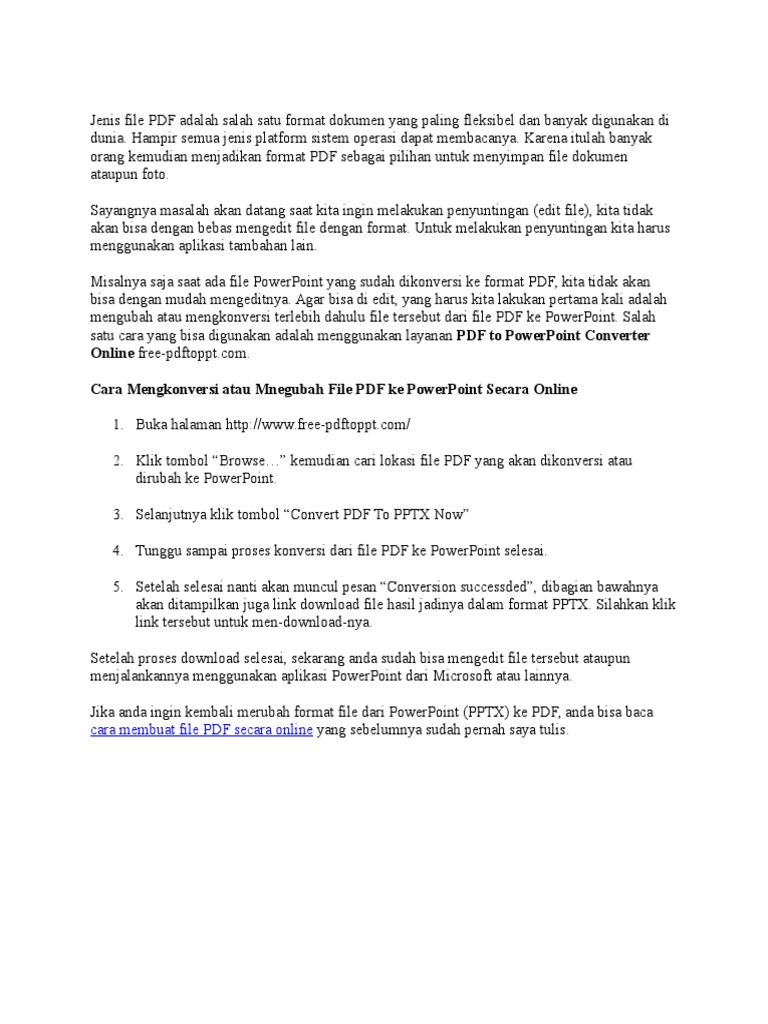 Cara Merubah Pdf Ke Powerpoint Pdf