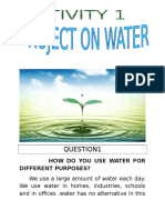 How Do You Use Water For Different Purposes?