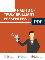 The 20 Habits of Truly Brilliant Presenters