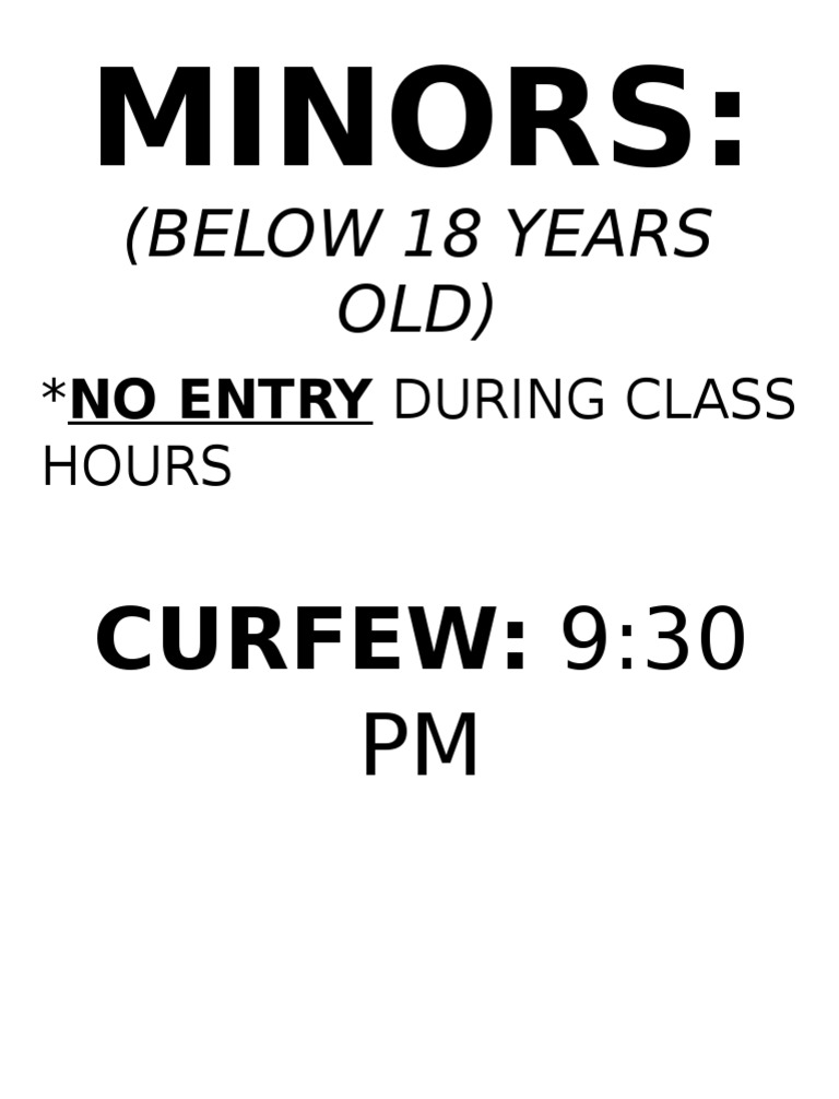 Minors | PDF