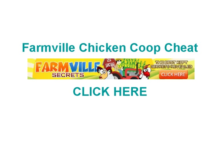 Farmville Chicken Coop Cheat PDF