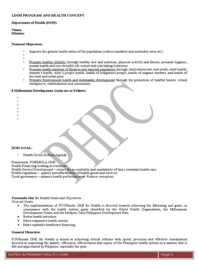 Primary Health Care Handouts | Download Free PDF | Tuberculosis ...
