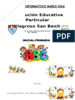 Educativa San Benito boletín marzo