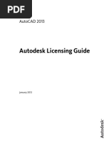 Autodesk Licensing Guide: Autocad 2013