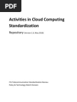 Activities in Cloud Computing Standardization