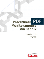 Procedimento - Monitoramento Via Tabbix