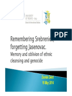 Remembering Srebrenica Forgetting Jaseno PDF