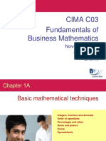 Cima C03 Fundamentals of Business Mathematics: November 2011 & May 2012 Exams