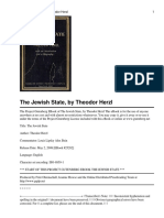 The Jewish State.herlz, Theodor