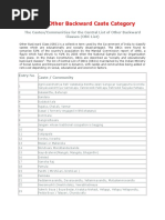 Telangana Caste Lists Overview | PDF | South India | Social Groups Of India