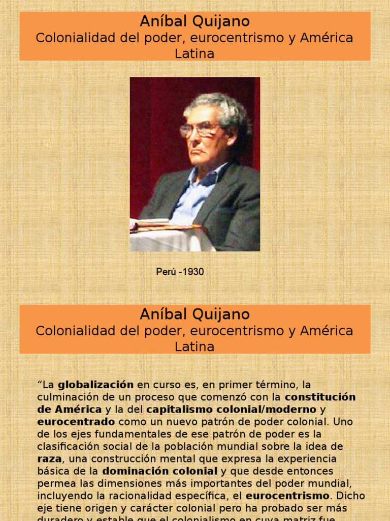 Clase 13 Anibal Quijano | PDF