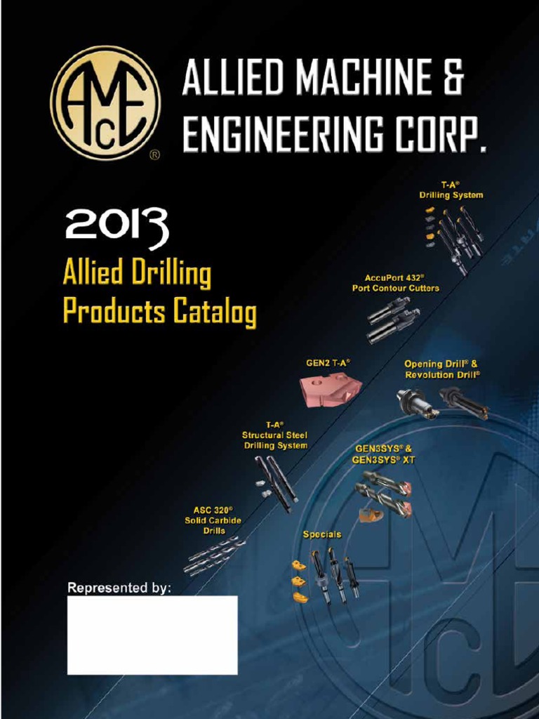 Allied Tools Catalog PDF Drill Steel