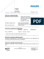 Material Safety Data Sheet Product: Incandescent Lamps Revision: 7/06