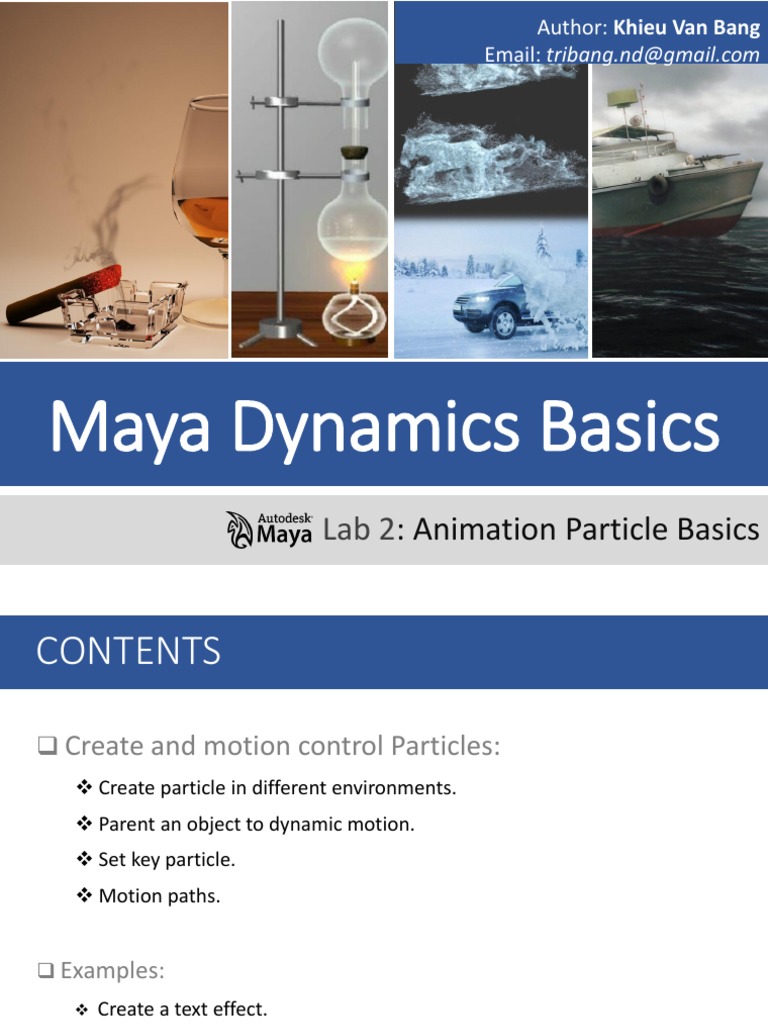Animation Particle Control Basics | PDF | Animation | Motion (Physics)