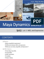 Maya Dynamics Basics:: MEL and Expression