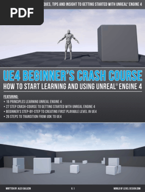 Unreal Engine 4 Beginners Crash Course V1 Pdf Pdf 3 D Computer Graphics 3 D Modeling