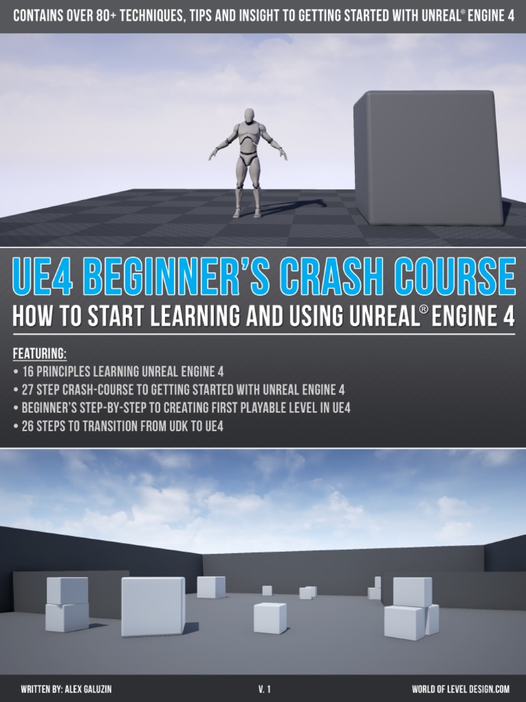 Unreal Engine 4 Beginners Crash Course V1 Pdf 3 D Computer