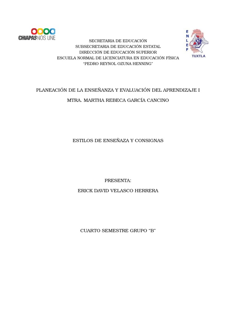 ESTILOS DE ENSEÑANZA EN LA EDUCACIÓN FISICA Physical