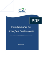 CONSULTORIA-GERAL DA UNIÃO Guia Nacional de Licitações Sustentáveis (2016)