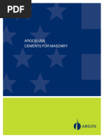Download Argos Usa - Cements for Masonry by Peter Jean-jacques SN318394606 doc pdf