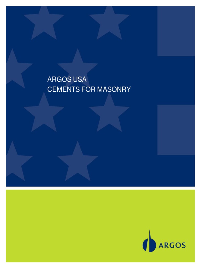 Argos Usa Cements For Masonry PDF Mortar (Masonry) Cement