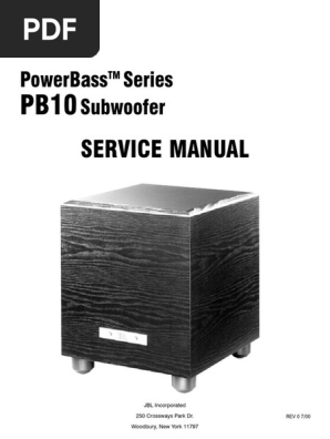 pb 10 subwoofer