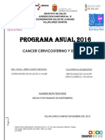 Programa de detección de cáncer cervicouterino y de mama 2016