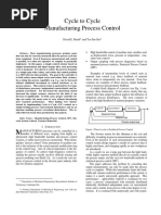 Cycle To Cycle Manufacturing Process Control: David E. Hardt and Tsz-Sin-Siu