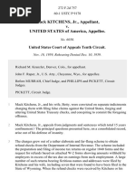 Mack Kitchens, Jr. v. United States, 272 F.2d 757, 10th Cir. (1959)