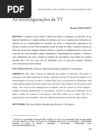 As reconfigurações da TV