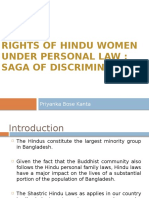 Absence of Rights Under Hindu Personal Law