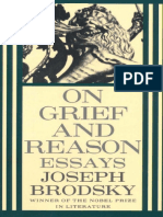 (Brodsky, Joseph) On Grief and Reason
