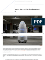 Mall Security Bot Knocks Down Toddler, Breaks Asimov's First Law of Robotics 