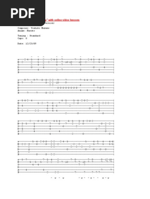 Naruto Bluebird By Lonlonjp Guitar Tab Pdf